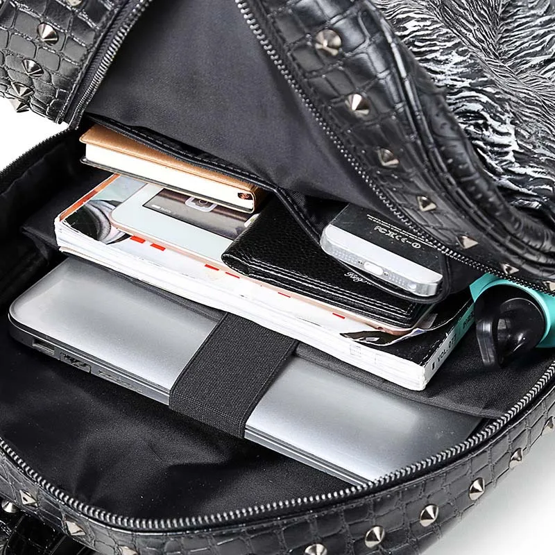 Модный рюкзак мужские рюкзаки женский с 3D принтом волка школьные сумки для