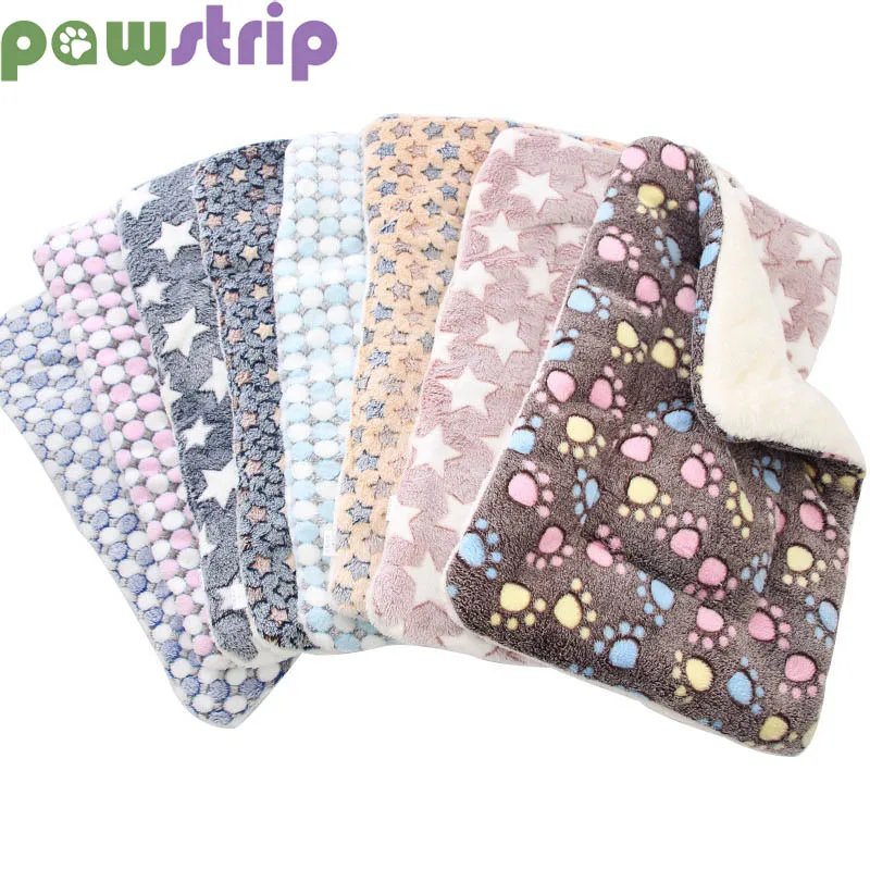 Мягкая теплая собачья кровать коврик из кораллового флиса кошка спальный