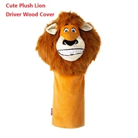 plush lion golf club headcover driver wood protector replacement sleeves gifts novelty animal golfer accessories anti scratch