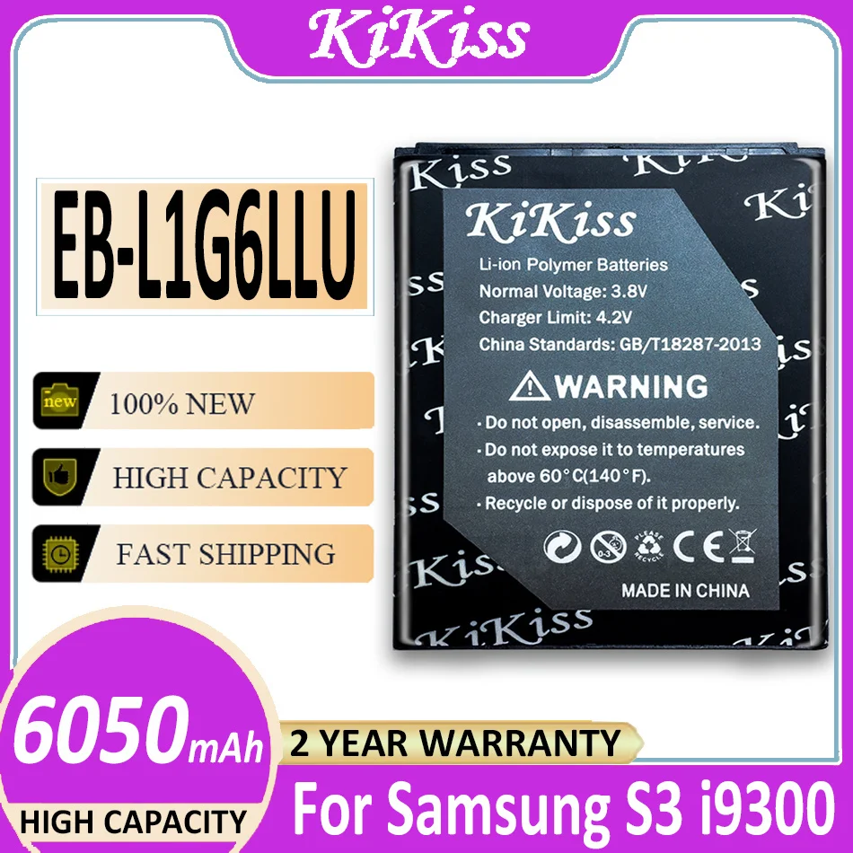 

6050mAh Phone Battery For Samsung Galaxy S3 i9300 i9305 i747 i535 L710 T999 i879 i537 EB-L1G6LLU EB L1G6LLU +Tracking Number