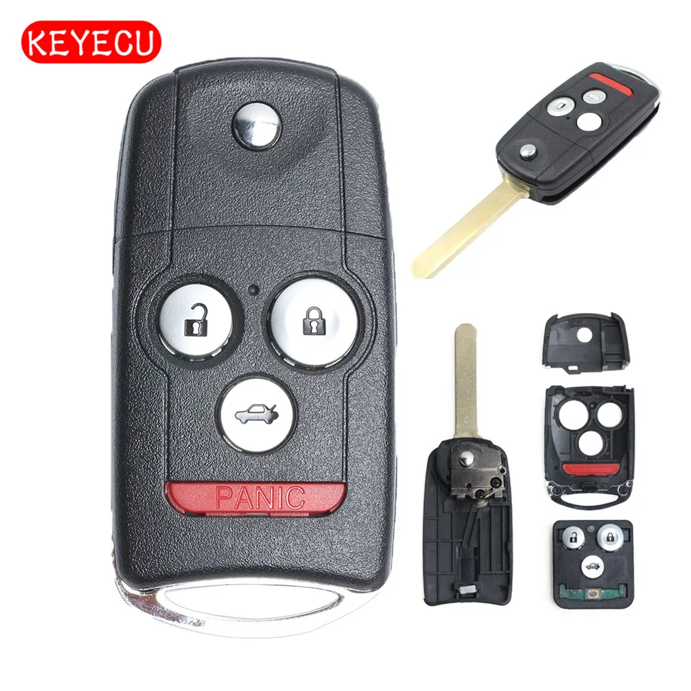 

Запасной дистанционный ключ Keyecu 3 + 1 кнопка 313,8 МГц Fob для Honda Accord Coupe 2008-2012 FCC: фотосессия