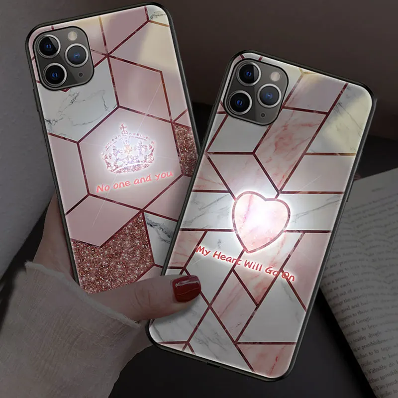 X-it Smart LED светящийся чехол для телефона Apple iPhone X XS XR MAX 6 6S 7 8 Plus чехлы задняя крышка