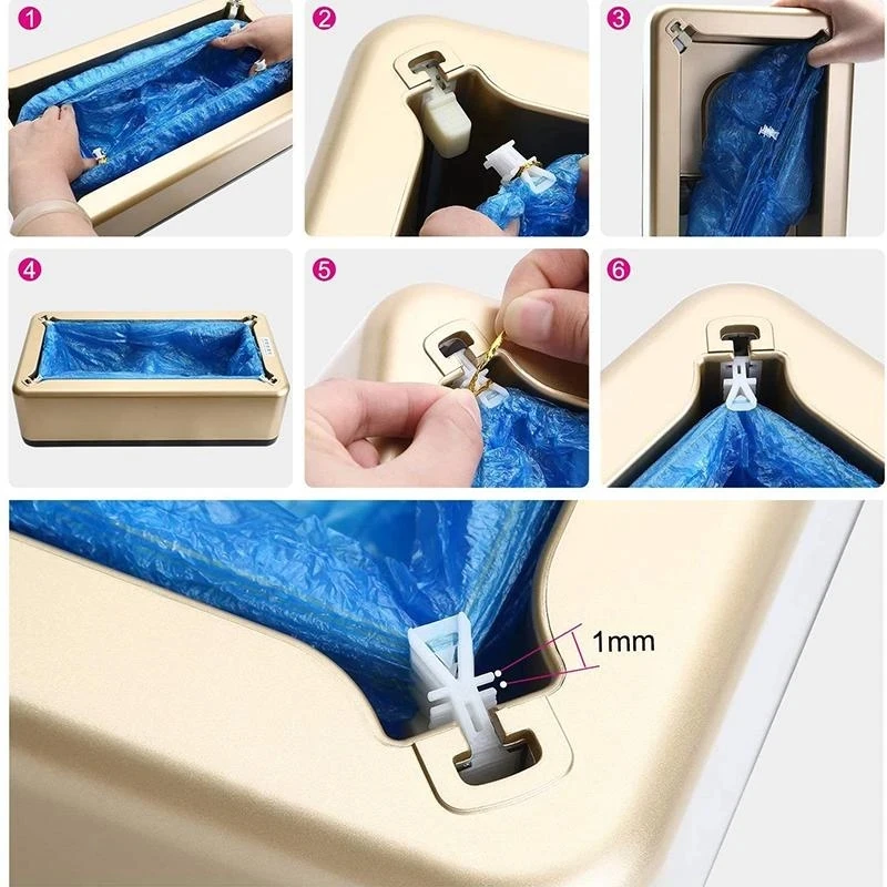 

2021 Disposable T Buckle Shoe Cover for Automatic Shoe Cover Dispense Machine PE Dustproof and Waterproof Boot Cover for Home