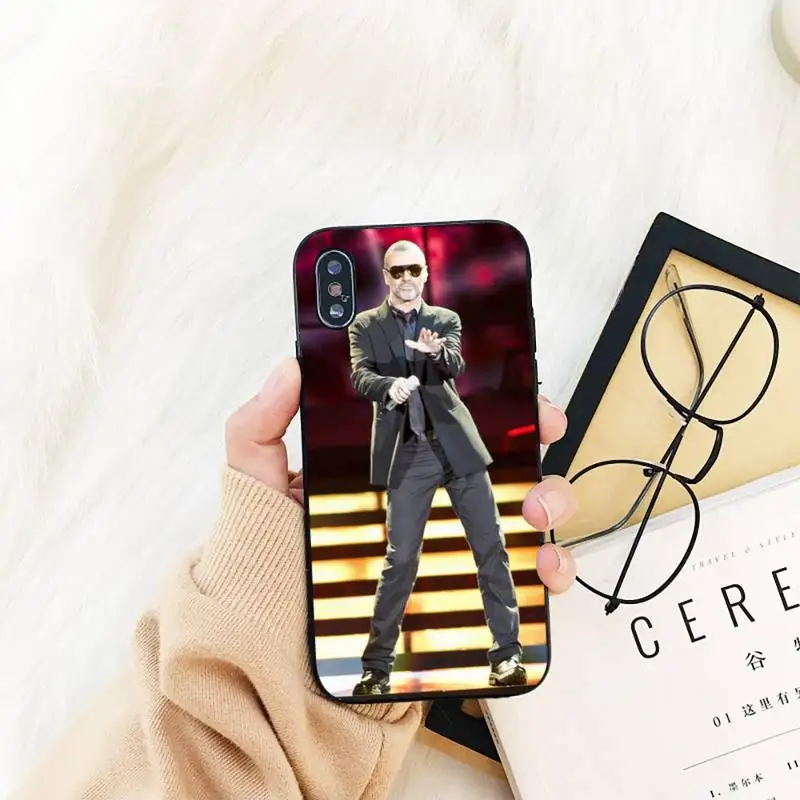 

Yinuoda george michael Soft black Phone Case For iPhone 11 8 7 6 6S Plus X XS MAX 5 5S SE 2020 XR 11 pro Cover