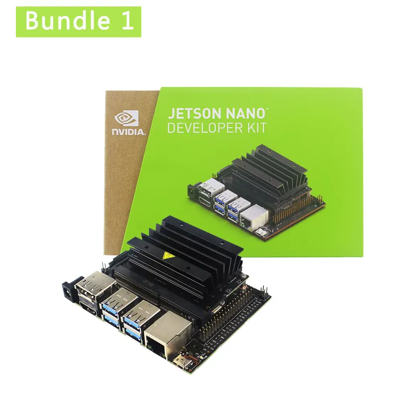 Комплект 1 NVIDIA Jetson Nano Developer Kit Cortex-A57 1,43 ГГц 128-core Maxwell GPU Акриловый Чехол | вентилятор | адаптер питания | sd-карта | HDMI - Комплект: Комплект 1
