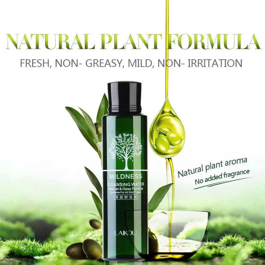 Жидкий очищающий лосьон для лица губ оливкового цвета 100 мл|Средство снятия