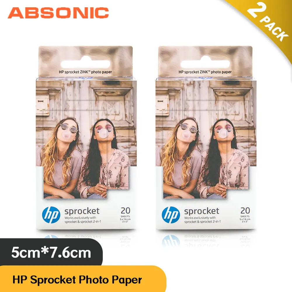 40 листов липкой спинкой звездочки цинкованные Фотобумага 2x3 inch для HP или 2 в 1 фото