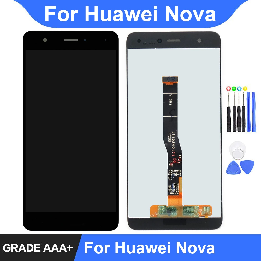 Для Huawei Nova дисплей ЖК сенсорный экран дигитайзер сборка рамка запасные части для