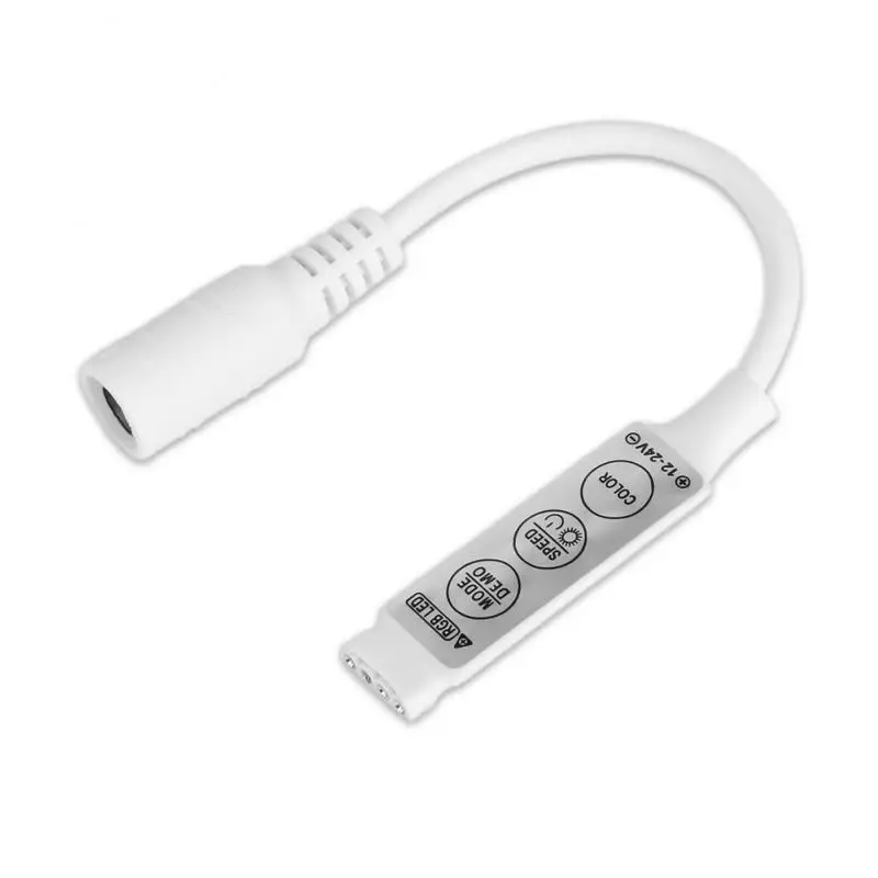 Новый профессиональный мини Размеры DC12V 24V RGB Led Управление Диммер 3 ключа