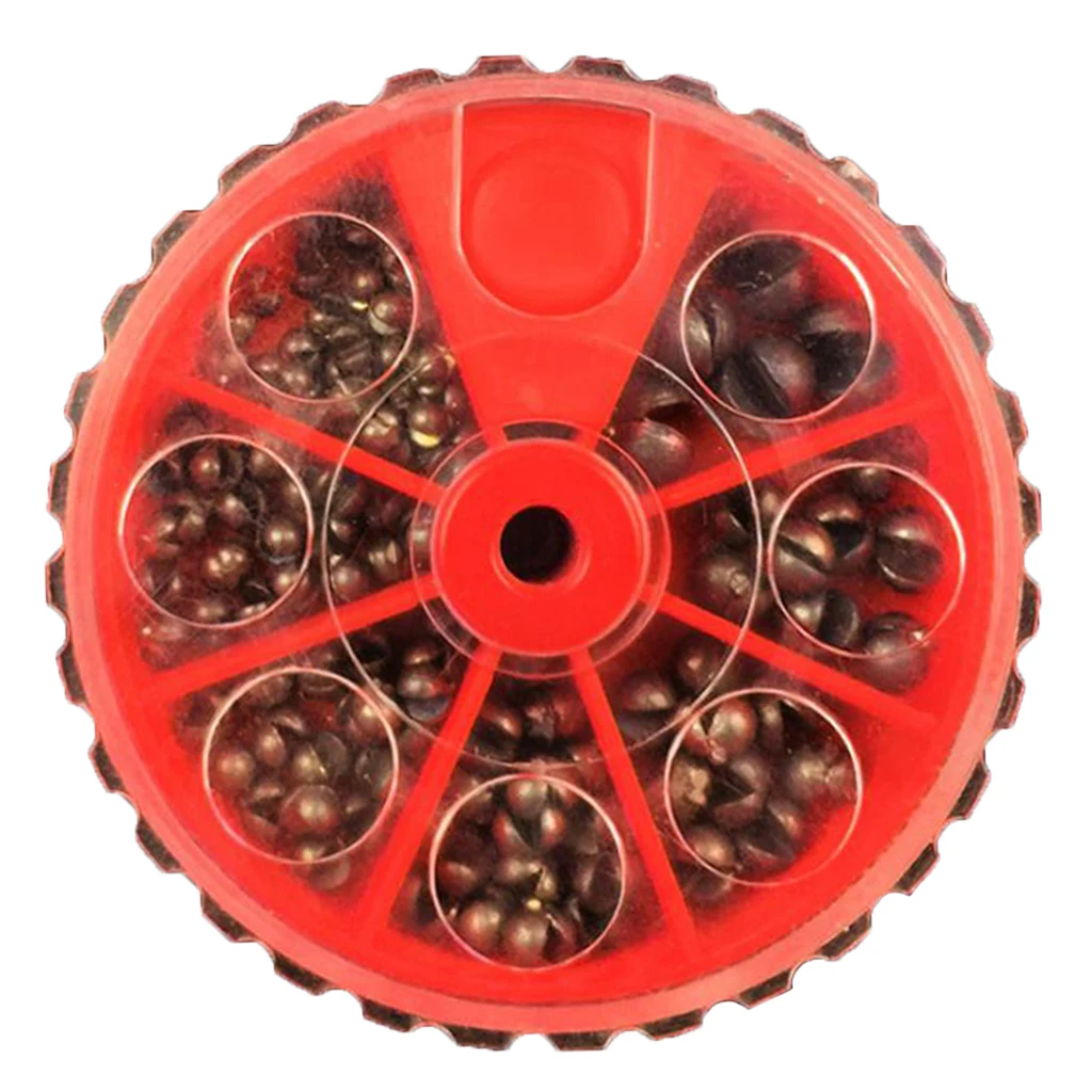 106 шт. рыболовные грузила прочный круглые Рыбалка Разделение выстрел грузило для