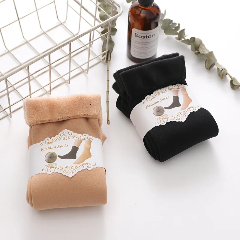 Теплые женские и мужские носки Утепленные теплые шерстяные кашемировые зимние