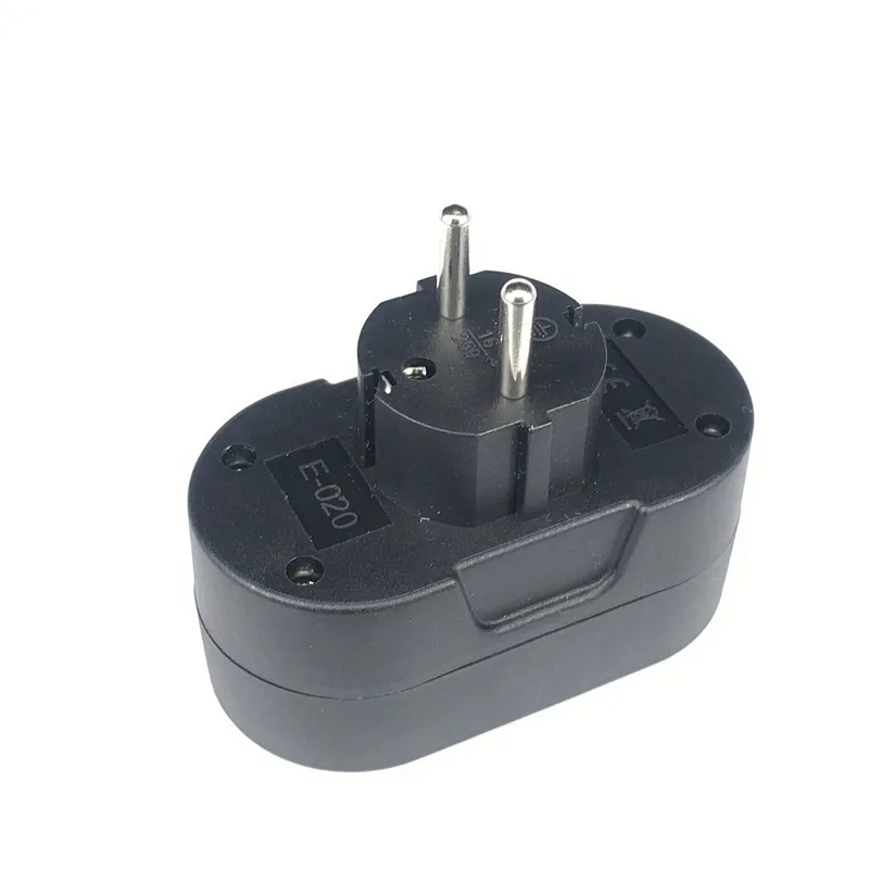 Европейский переходник с 1 на 2 штекера адаптер питания европейского стандарта