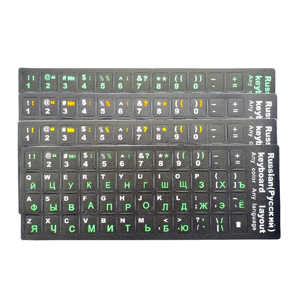 

Newest Russian/Ukraine Keyboard Letter Sticker Universal Cover Letter Film For Laptop PC