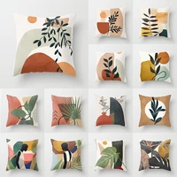 short plush modern abstract painting throw pillow case geometric cushion covers for home sofa chair decorative pillowcases