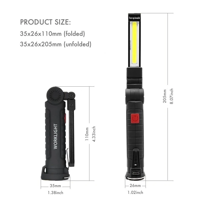 USB Перезаряжаемые со встроенным Батарея комплект мульти Функция складной