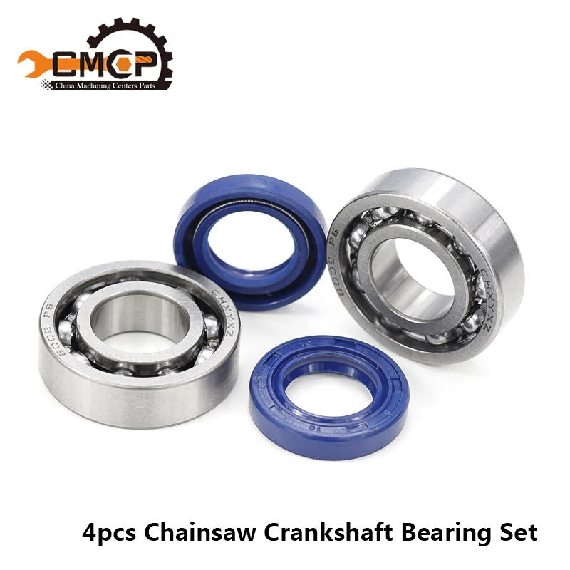 4pcs Seals And Crankshaft Bearing Set Chainsaw Oil Seal Kit Fit For STIHL MS180 MS170 170 180 Chainsaw Crankshaft Bearing