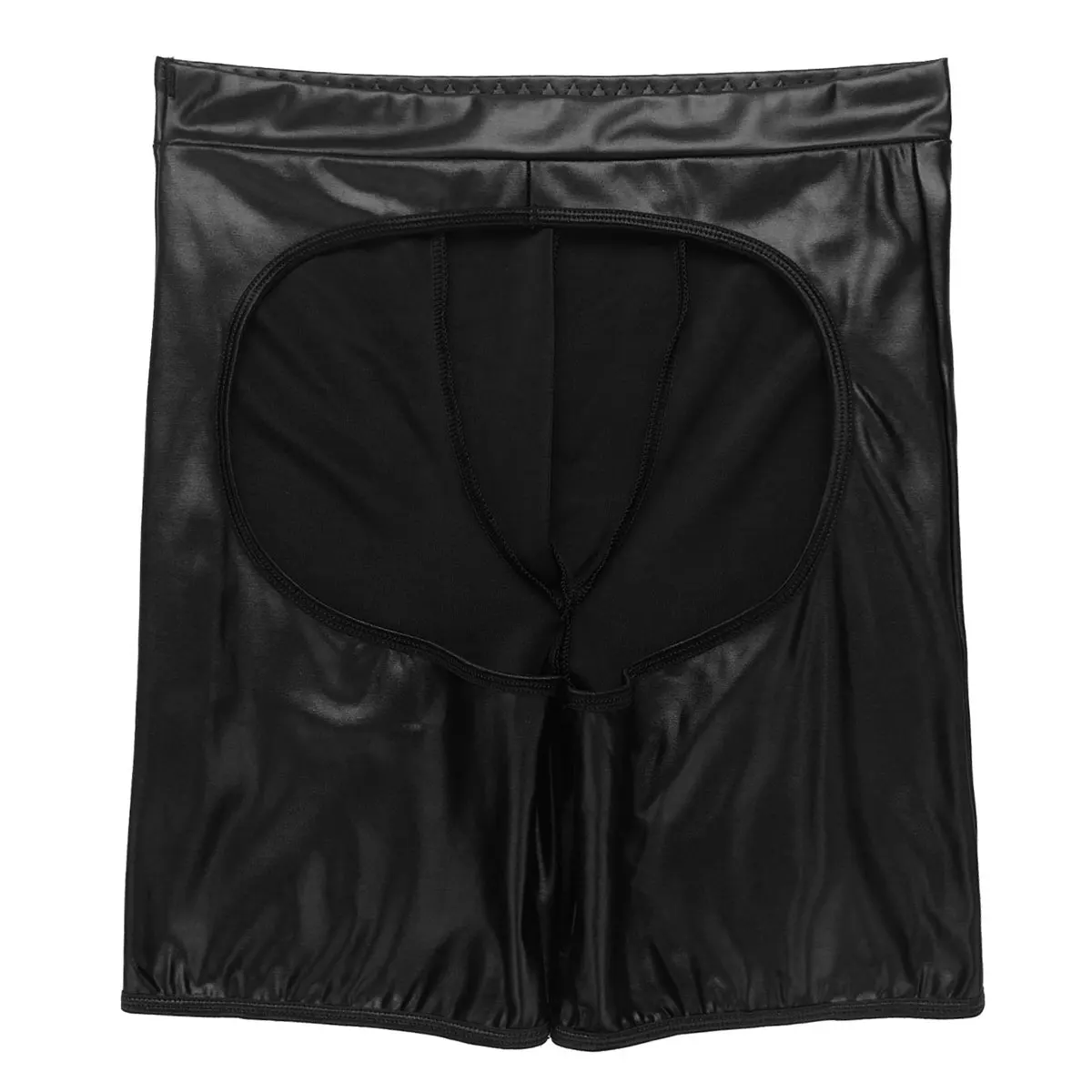 Мужской сексуальный Дышащий Латекс боксер нижнее белье трусы-шорты мужские с