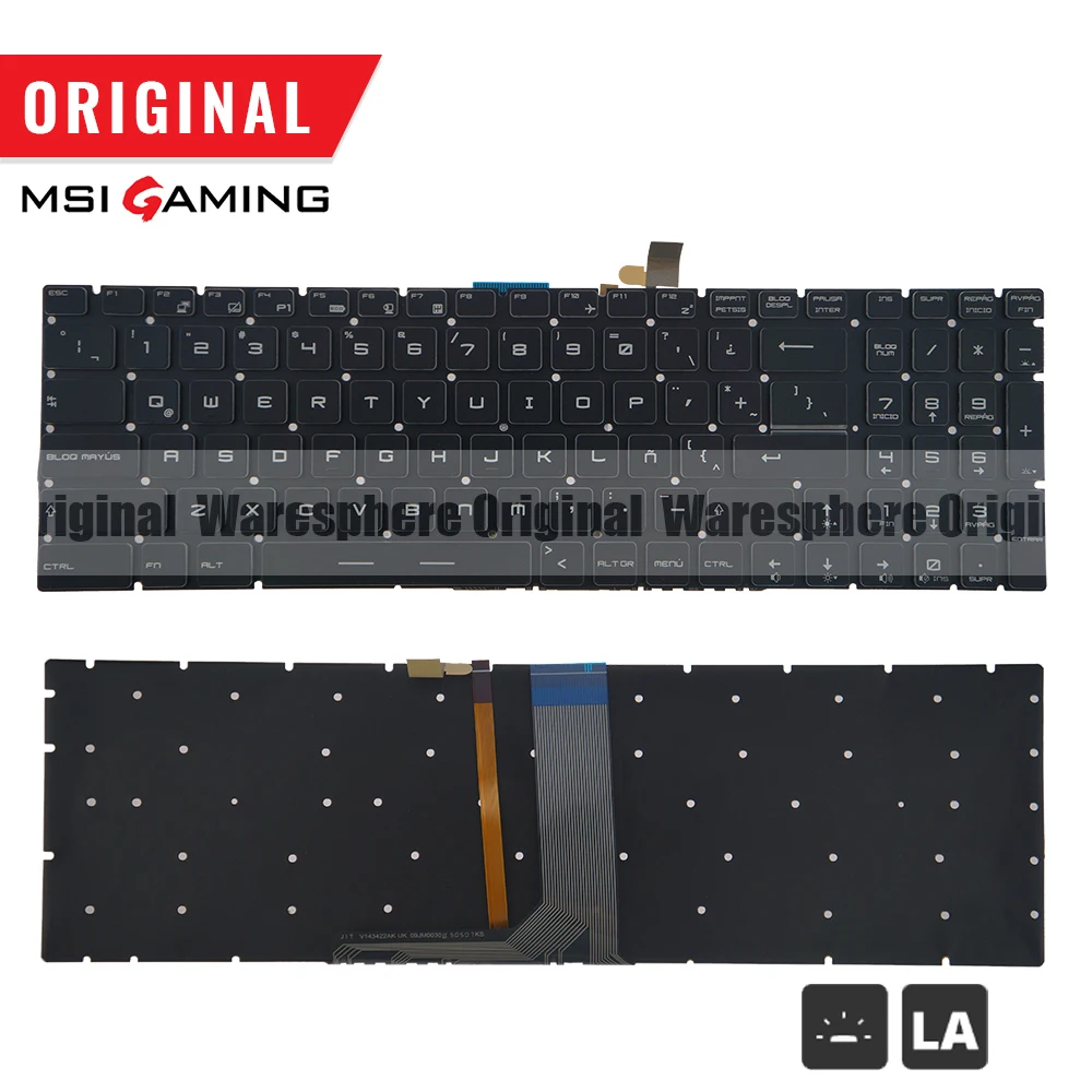 Латинской цветная клавиатура с подсветкой для MSI GE72 GE62 WS60 GS60 GS70 GT72 GP62 GP72 GT73VR V143422FK1 S1N-3E00211-SA0 ла