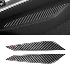 Для Audi A4 B9 A4L 2017 2018 из углеродного волокна Центральная панель управления переключением передач салона автомобиля стойка Боковая крышка отделка