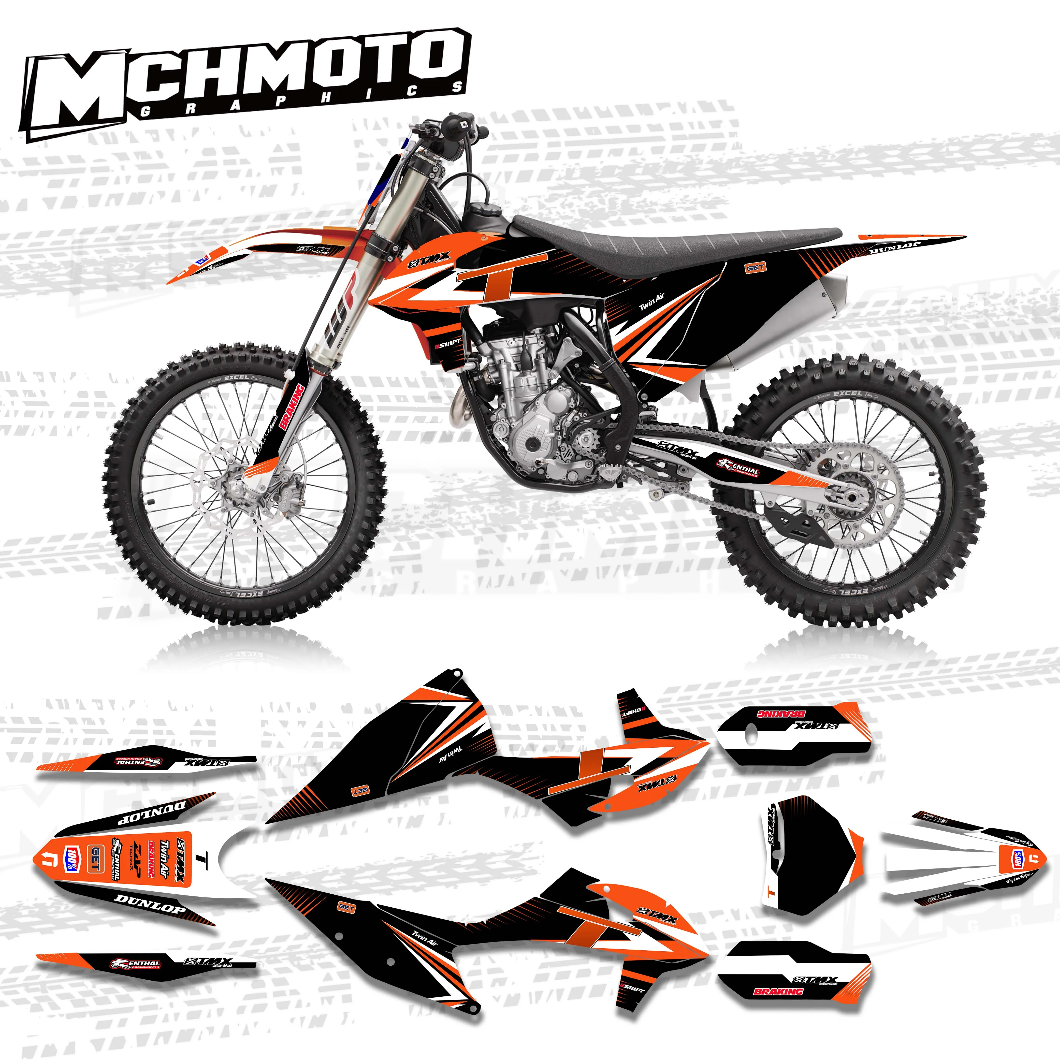 

MCHMFG Motorcycle Team Graphic Decals Stickers DECO Dekor For KTM EXC EXCF XC XCF 2020 2021 SX SXF 2019-2021 125 200 250 300 350