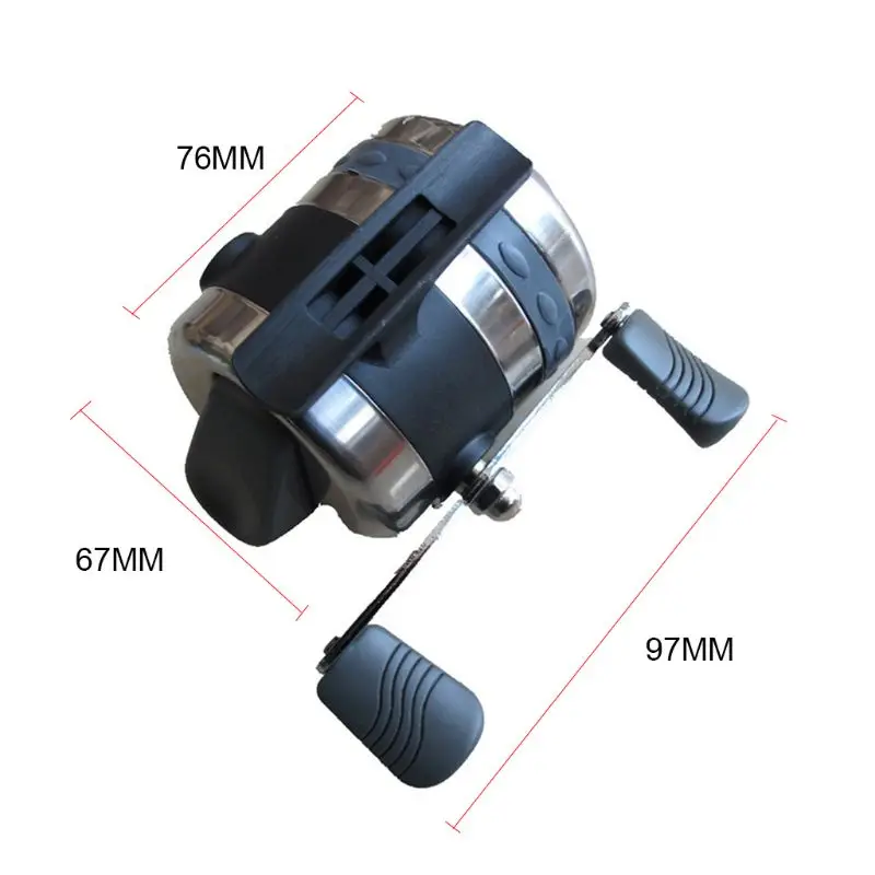 

Fishing Reel for Slingshot Shooting Dart Stainless Steel Closed Fishing Wheel Outdoor Hunting