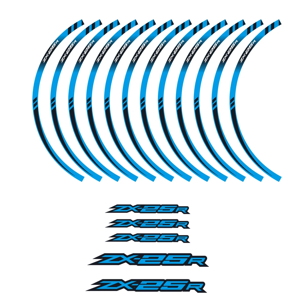 Для Kawasaki ZX-25R ZX25R 2021 наклейка на обод колеса мотоцикла полосатая Передняя Задняя