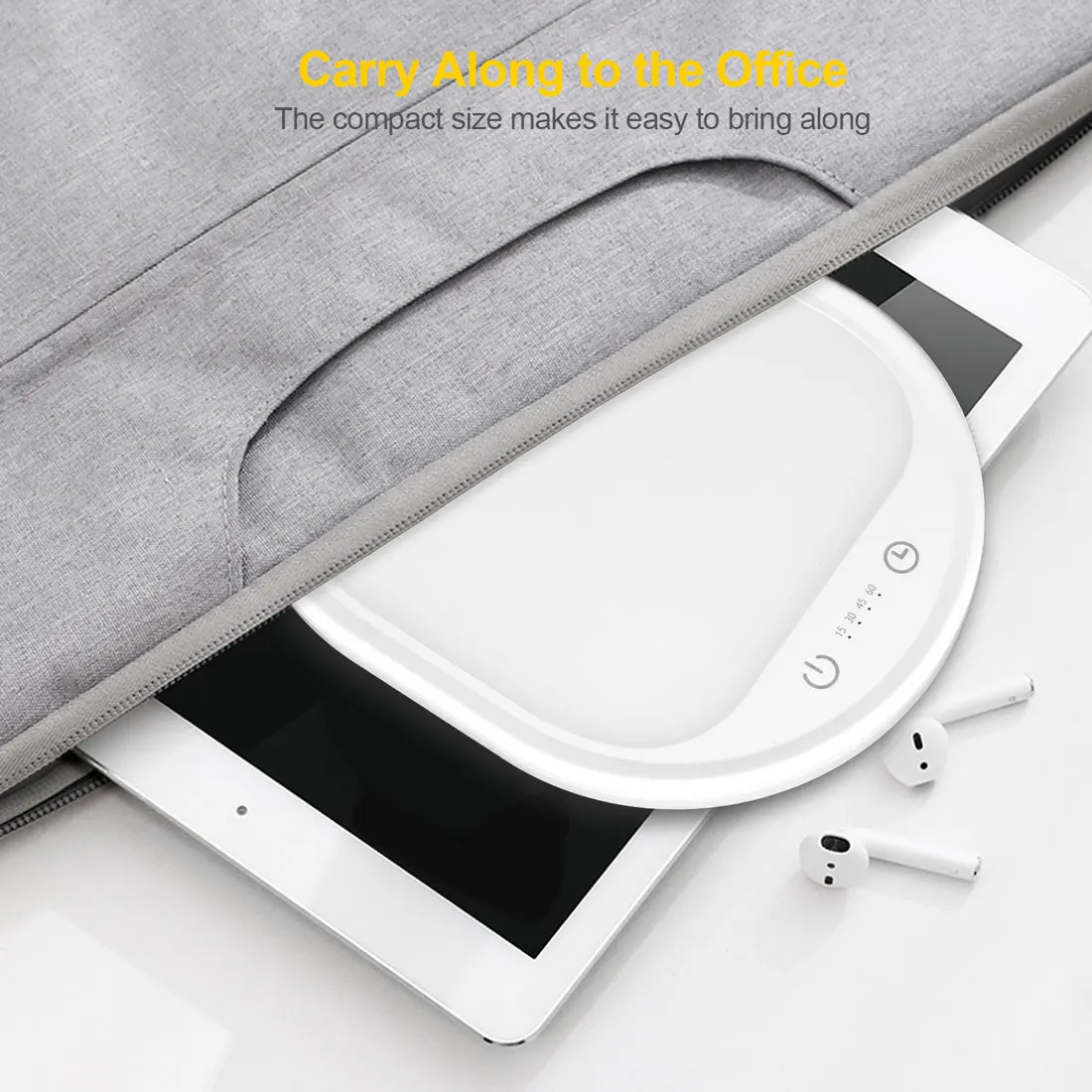 

SAD Lamp Sad Therapy Light Solar Light Happy Lamp Depression Anti-fatigue Lamp with Touch Control, 3 Adjustable Brightness Level