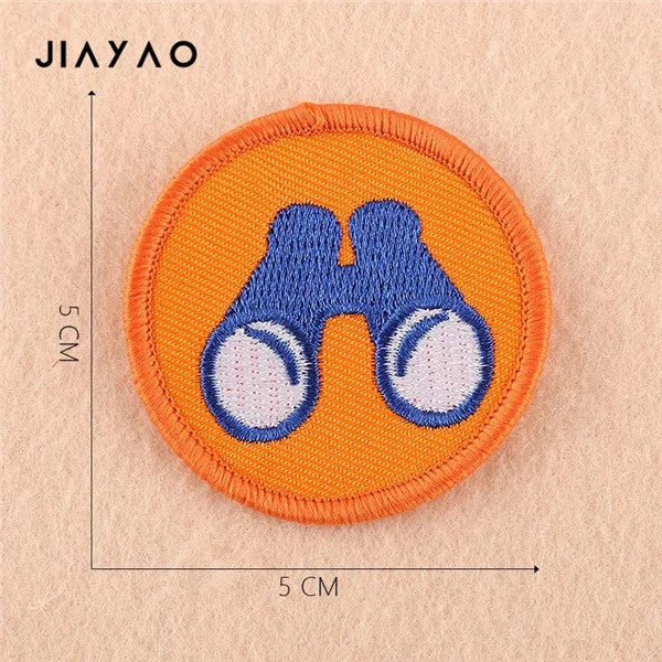 Мультяшный патч с вышивкой мультяшный круглый значок со швом для мальчика