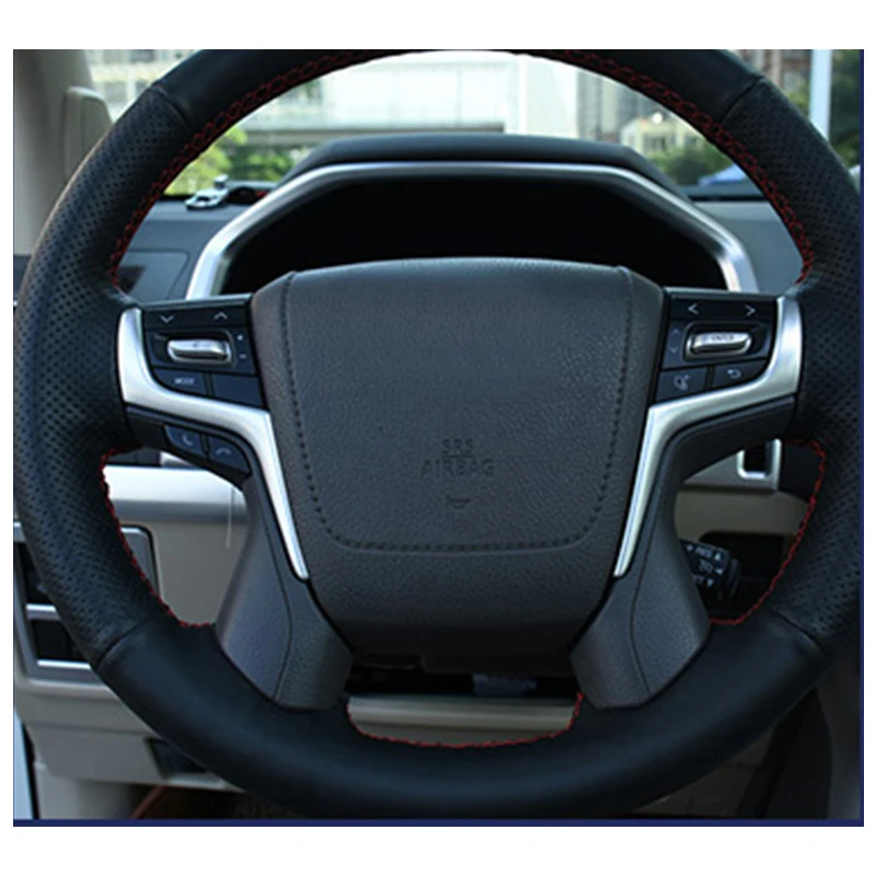 Автомобильная отделка на руль lsrtw2017 для toyota land cruiser prado 2010 2012 2013 2015 2018 2020 150