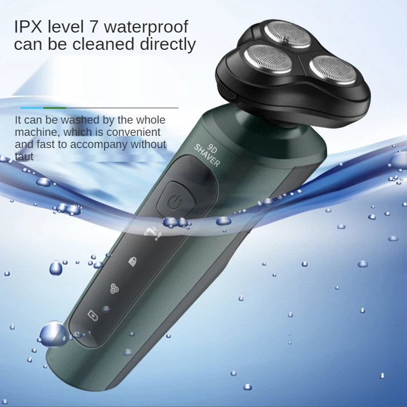 

4 in 1 Electric Shaver Whole Body Washing Rotary 3 Knife Head USB Charging Beard Trimmer Cutting Machine For Sideburns