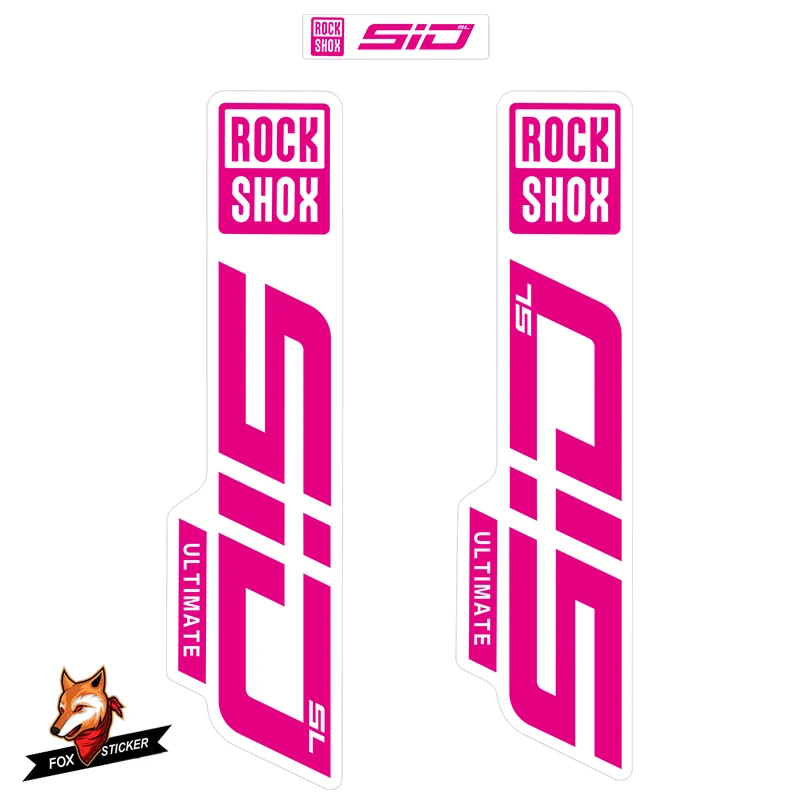 Наклейка для вилки 2021 ROCKSHOX SID SL прозрачное дно/без дна горных велосипедов