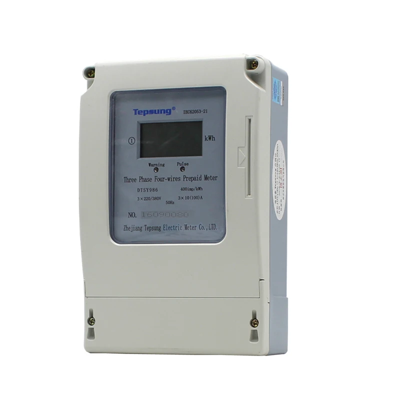 

Three phase four wire Prepaid Electronic Energy Meter