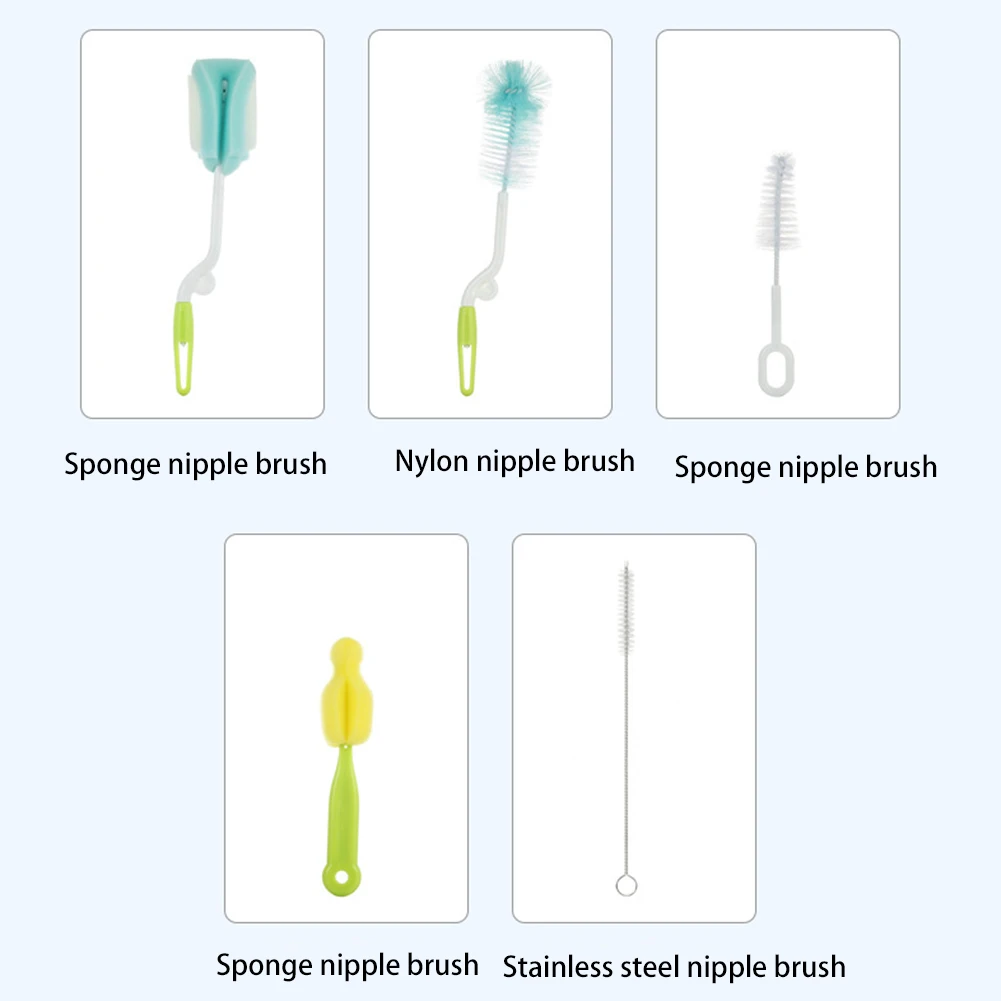 5 шт. 360 вращения для бутылки из под молока кисти кормления соломы чистки