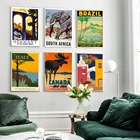 Постер для путешествий с изображением известного города, Бразилии, Испании, Южной Африки, Канады, пейзаж на холсте, настенная живопись для гостиной, домашний декор