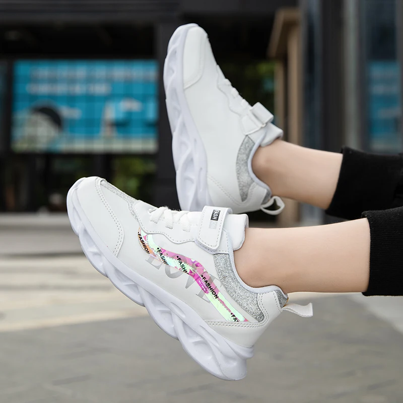 

Детские кроссовки, повседневная обувь для мальчиков и девочек, дышащие, для бега, спорта, школы, тенниса