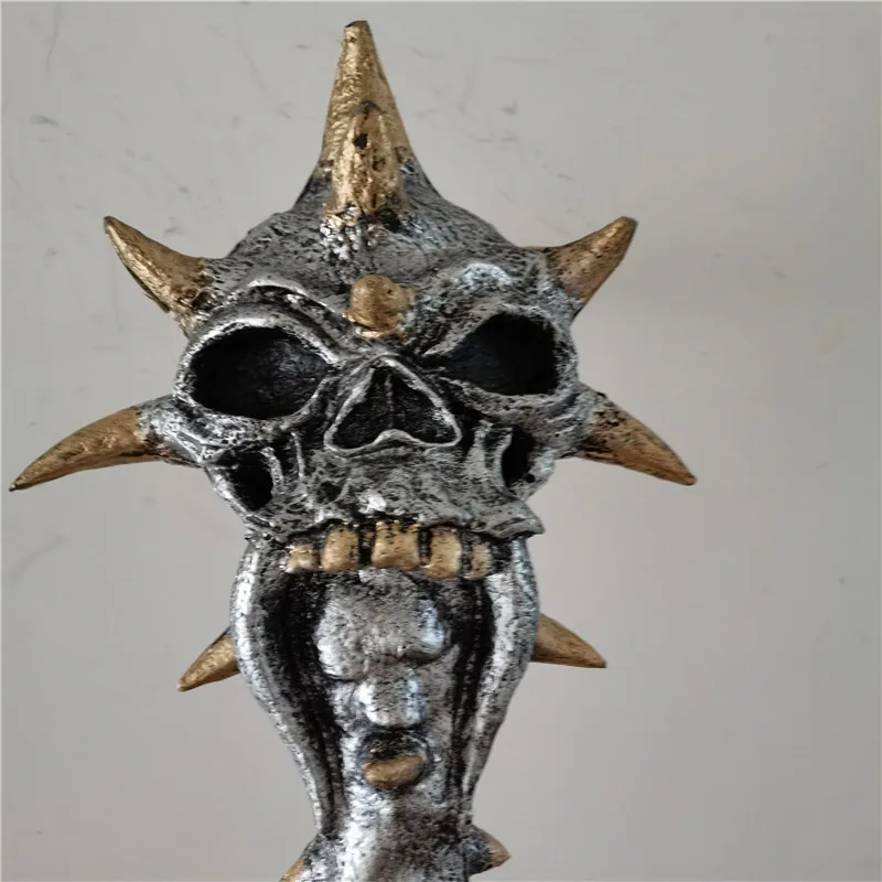 

Cosplay 1:1 PU Skeleton Bone Mace Simulation Weapon COS Role Playing Halloween Tricky Anime Movie Props Toy Model Doll 71cm