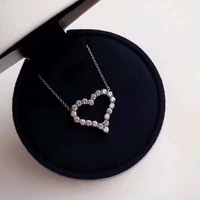 aybs necklace high quality original 11 logo classic shining love heart necklaces couple tif luxury jewelry brand hot selling