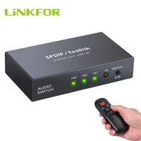 linkfor 3x1 spdif toslink switch box with optical cable digital optical audio switcher with ir remote control optical switcher