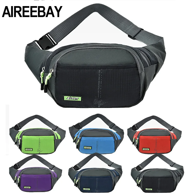 Поясные Сумки AIREEBAY унисекс вместительная поясная сумка для мужчин Вместительная