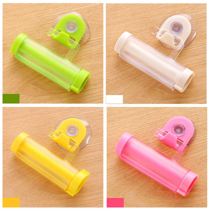 

5 Colors Plastic Rolling Tube Squeezer Useful Toothpaste Easy Dispenser Bathroom Toothpaste Holder Bathroom Accessories FA2198