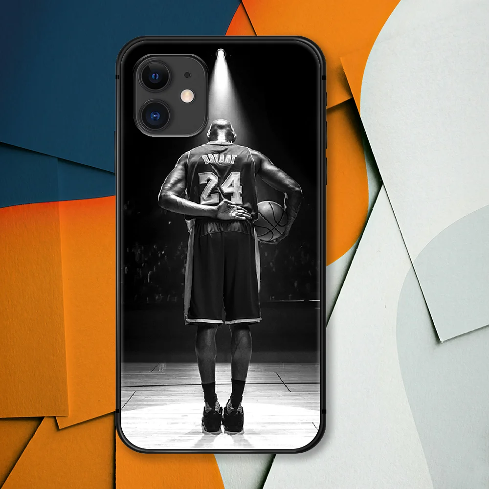 

Kobe Basketball 24 Black Mamba Phone Case For IPhone 4 4s 5 5S SE 5C 6 6S 7 8 Plus X XS XR 11 12 Mini Pro Max 2020 black Funda