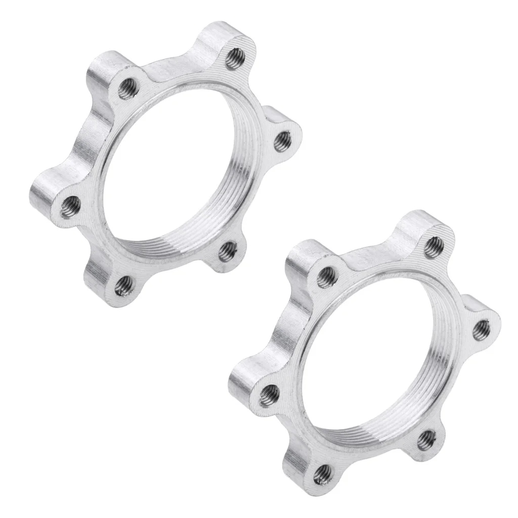 2Pcs Bicycle Freewheel Threaded Hubs Disk Disc Brake Flange Adapter 6 | Спорт и развлечения