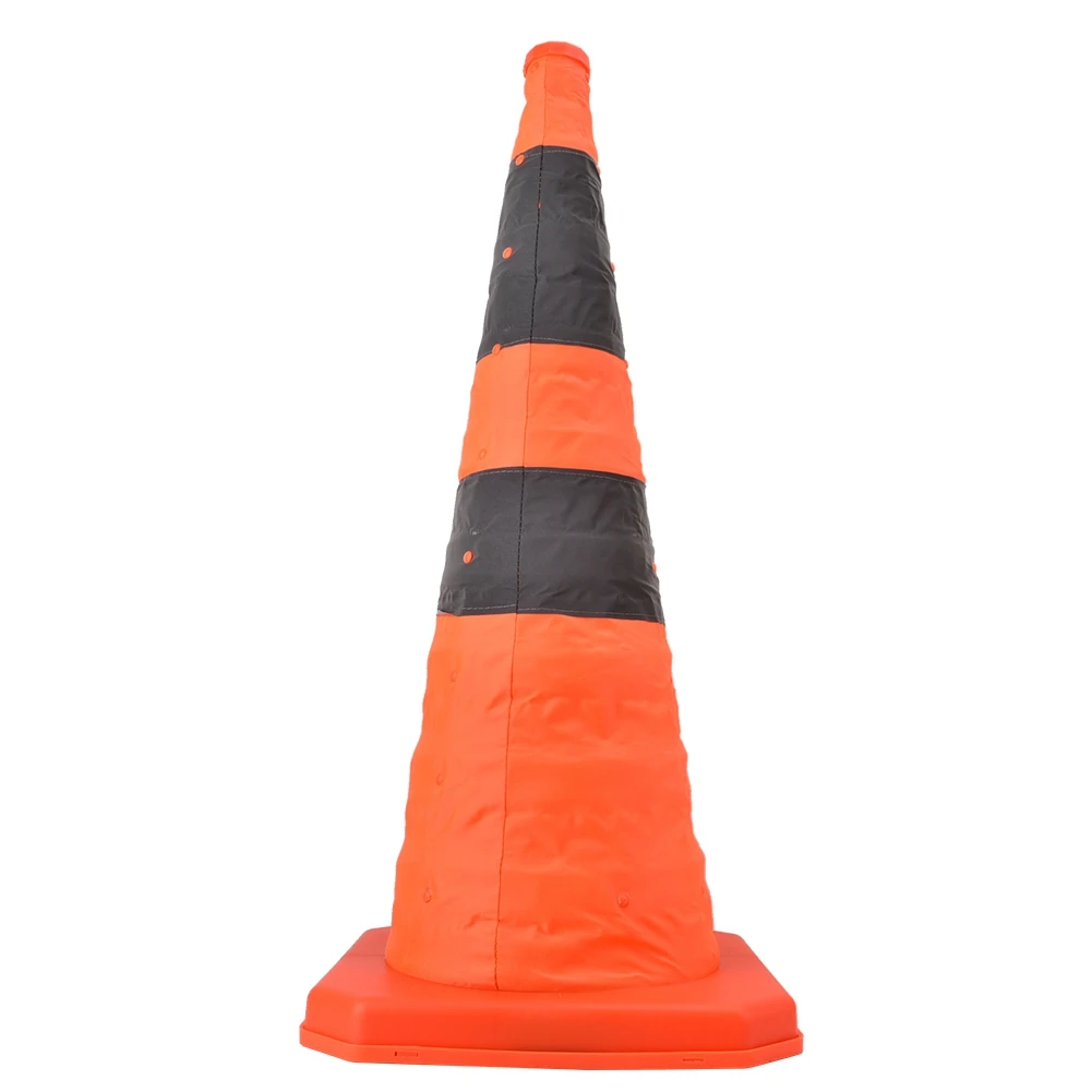 

70cm High Quality Road Traffic Collapsible Road Cones With Reflective Strip SafetyRoad