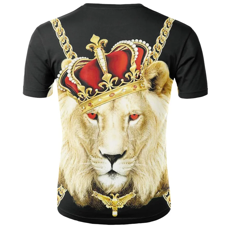 

Summer 2021 3D printed men's T-shirt O-neck short sleeve 3D printed animal tige 3D printed T-shirt men's T-shirt for Man / Woman