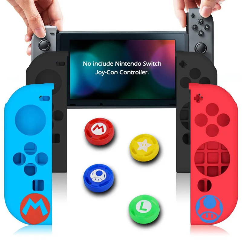 Силиконовый чехол Joycon для Nintendo Switch Противоскользящий резиновый защитный кожи