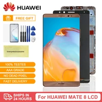 6 0 for huawei mate 8 lcd display touch screen digitizer replacement frame for mate 8 display mate8 nxt al10 lcd screen parts