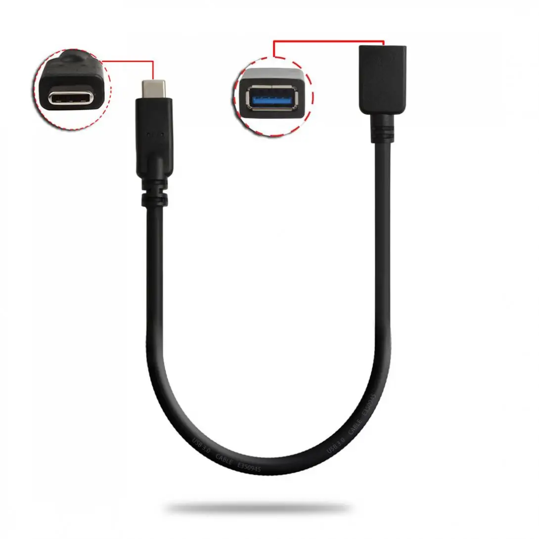 DiGiYes USB 3 1 type-C к 0 Тип Женский кабель для передачи данных 30 см синхронизации и