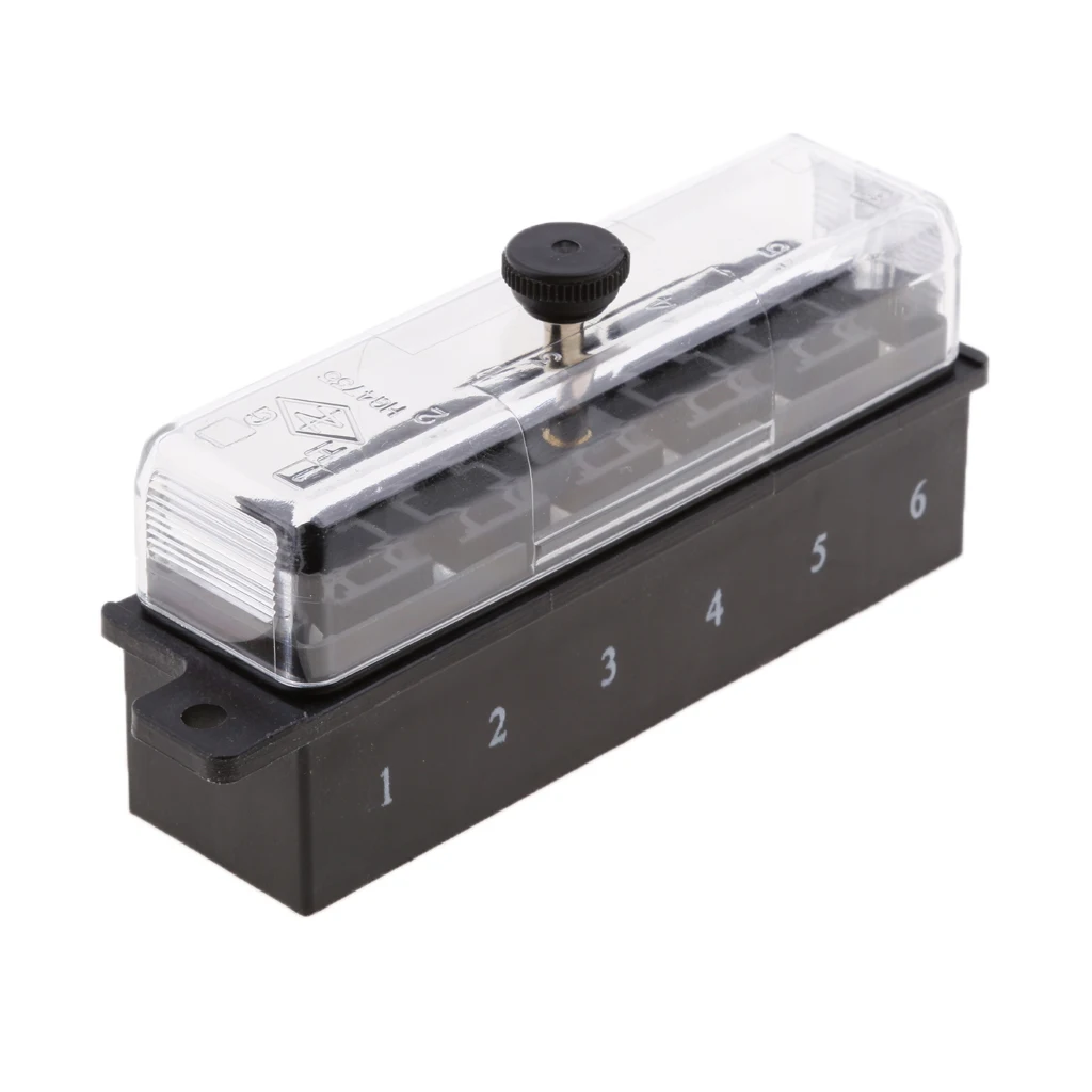Автомобильный Грузовик 6 Way Circuit Fuse Box блок держатель 32V электрическое