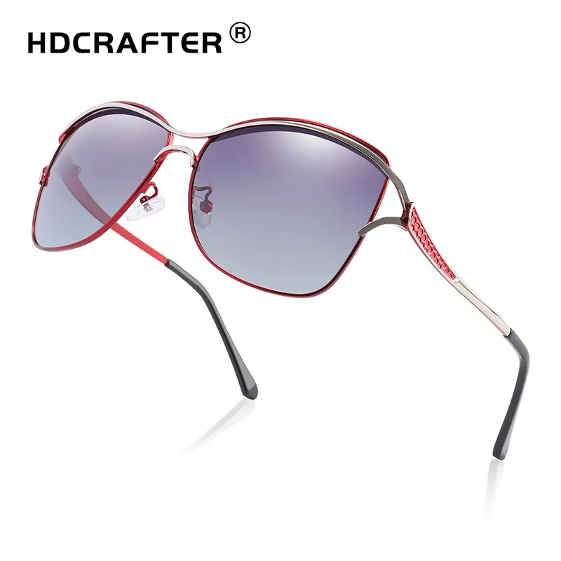 Женские солнцезащитные очки кошачий глаз поляриодные бредовые дизайнерские для