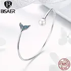 Женский Серебряный Браслет-манжета с хвостом русалки